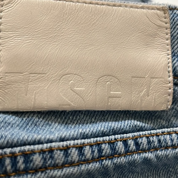MSGM RIBBED MSGM LOGO LIGHT BLUE WASHED JEANS SIZE 24 - Picture 10 of 12